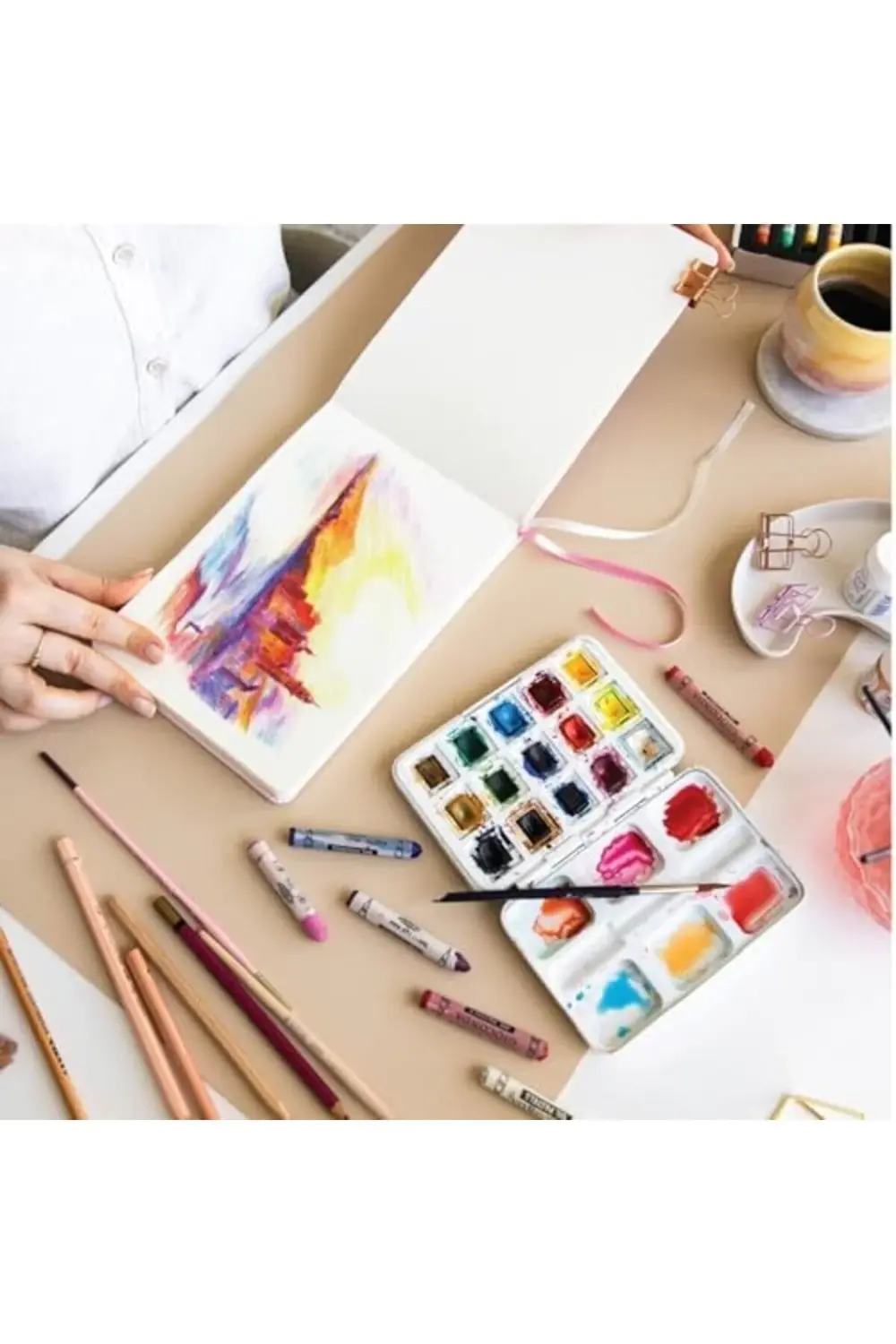 21x15 cm Sert Kapak 80 Yaprak 140 gr. Eskiz Defteri - Book - Pemb