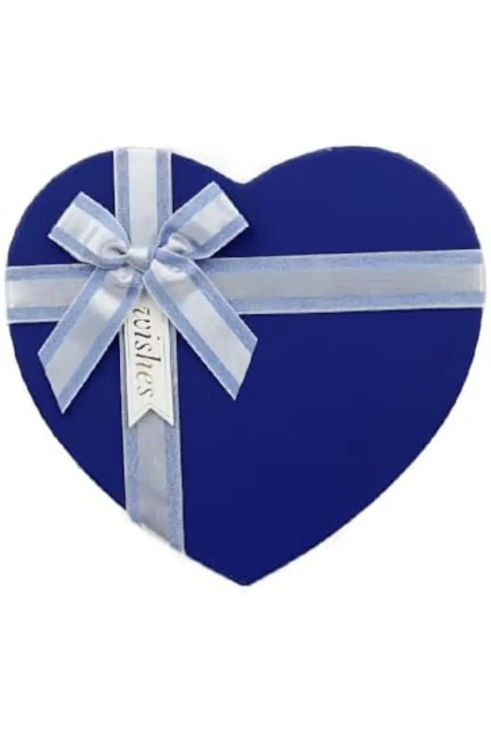 21x19 Lacivert Renk Kalp Hediye Kutusu – Premium ve Şık Tasarım M