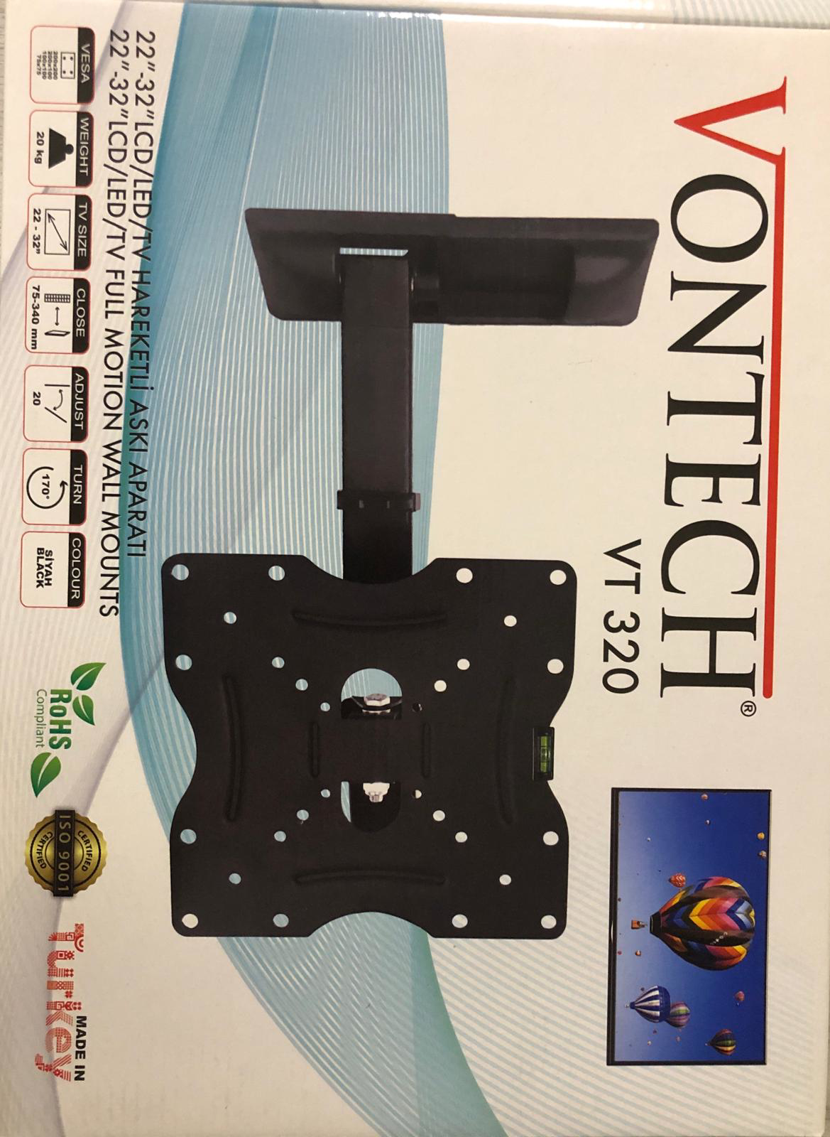 Herz 22-32 İnç Hareketli Askı Aparatı