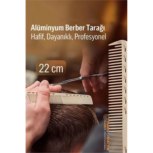 22 cm Alüminyum Saç Kesim Tarağı – Berber Tarağı -Hafif, Dayanıkl 22 cm Alüminyum Saç Kesim Tarağı – Berber Tarağı -Hafif, Dayanıkl