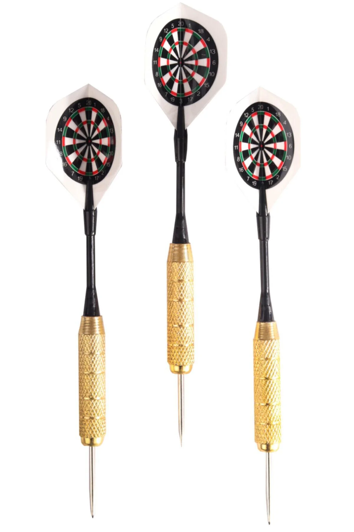 22 Gram Dart Oku (3’lü Set) - Çelik Uç + Pirinç Gövde + Renkli Ka