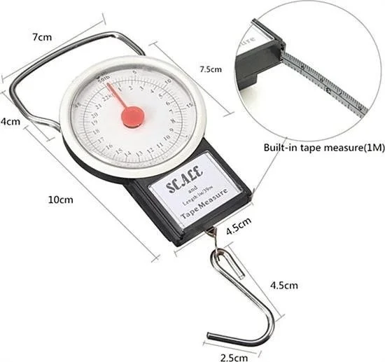 22 Kg/50lb Kancalı Tartı Aleti 1 Metre Mezuralı Askılı Balıkçı Terazisi Fiyatı, Yorumları ve Özellikleri