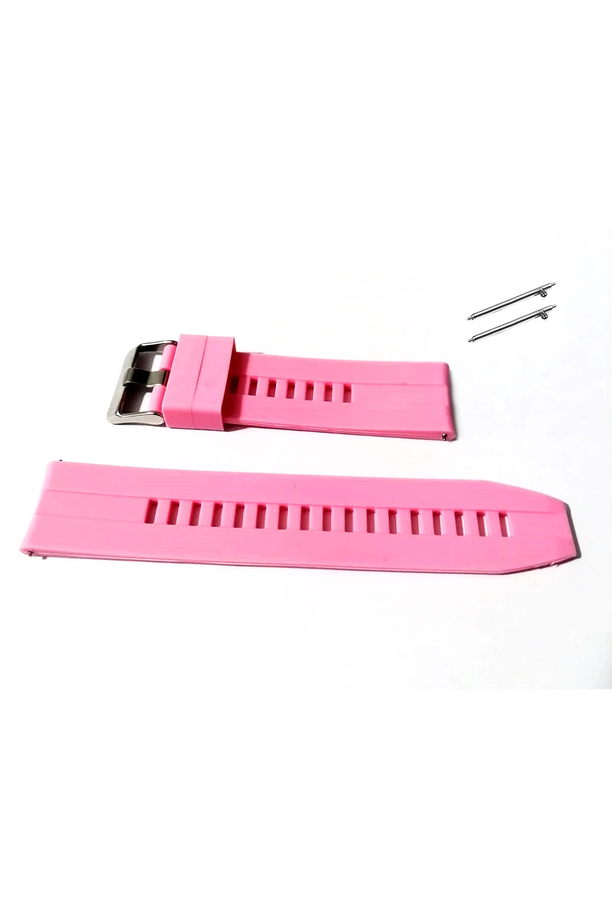22 mm akıllı pimli silikon kayış (1) pembe