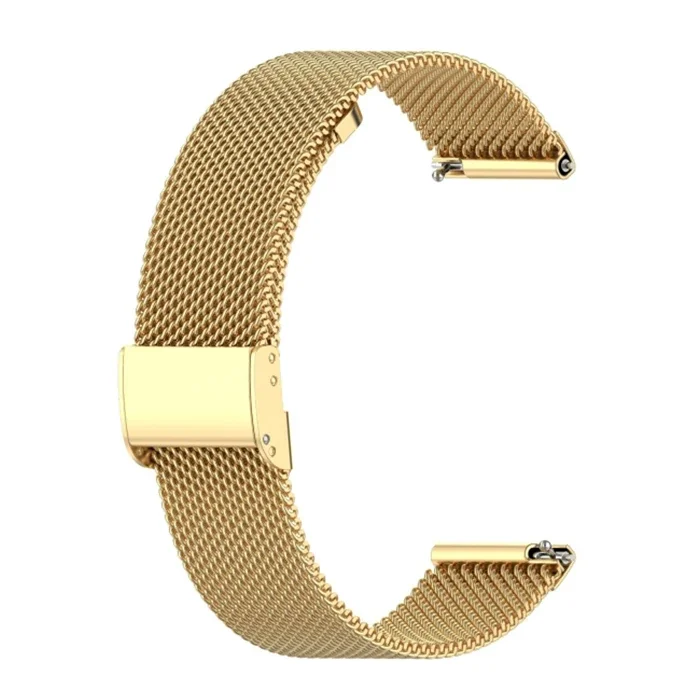 22 mm Milano Metal Saat Kordonu - Gear S3/Watch4/GT2/GT2e 46 mm Uyumlu Klasik Kopça
