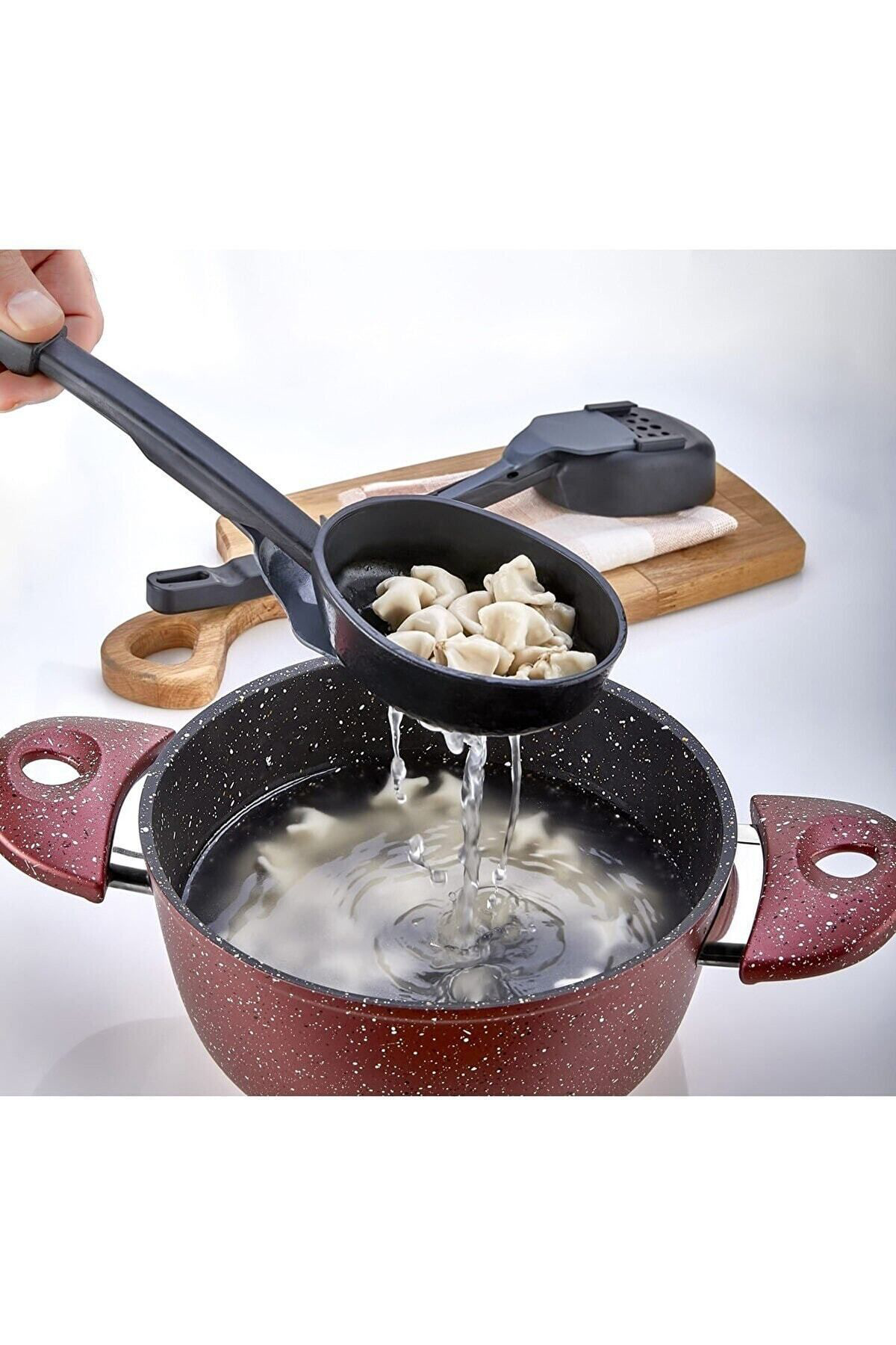 Plastlife 220 Derece Ye Dayanıklı Gıdaya Uygun 3’Ü 1 Arada Servis Seti Kepç