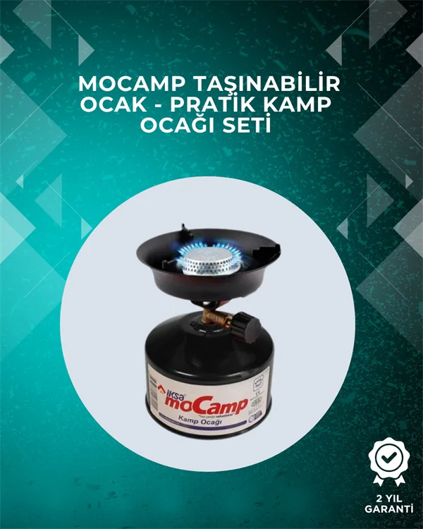 220 Gr Gaz Tüpüyle 4 Saat Yanabilen Verimli Kamp Ocağı Çok Renkli