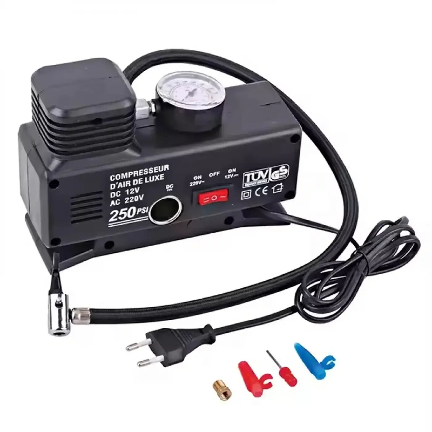 220 Volt-12 Volt 250 Psi Kompresör Lastik Hava Şişirme Oto Pompası Fişli Ve Çakmaklı Yage-843 Bx40 Fiyatı, Yorumları ve Özellikleri