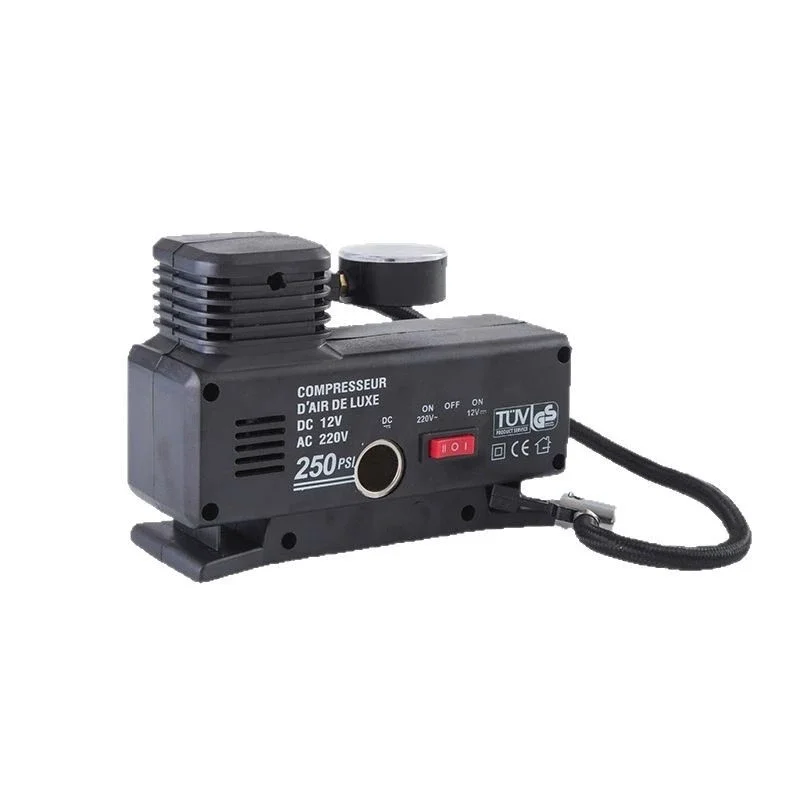 220 Volt-12 Volt 250 Psi Psi Kompresör Lastik Hava Şişirme Oto Pompası Fişli Çakmaklıklı Fiyatı, Yorumları ve Özellikleri