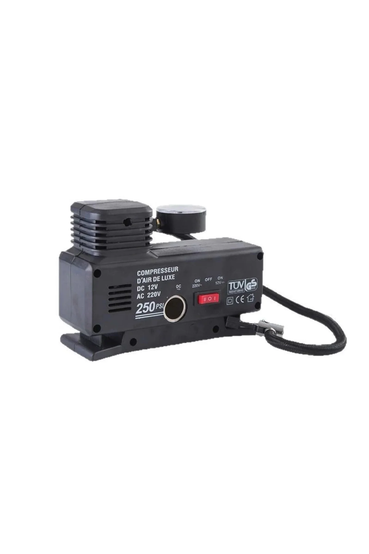 220 Volt-12 Volt 250 Psi Psi Kompresör Lastik Hava Şişirme Oto Po