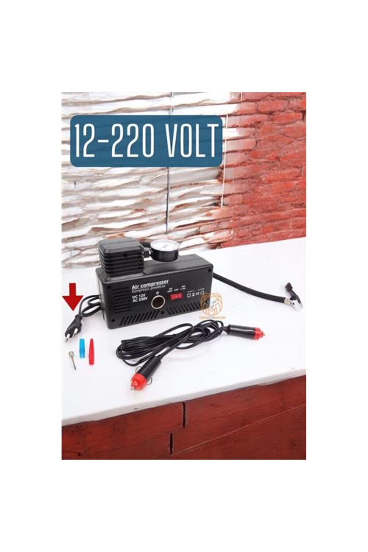 Modacar 220 Volt 12V 300 Psi Şişirici Hava Kompresörü