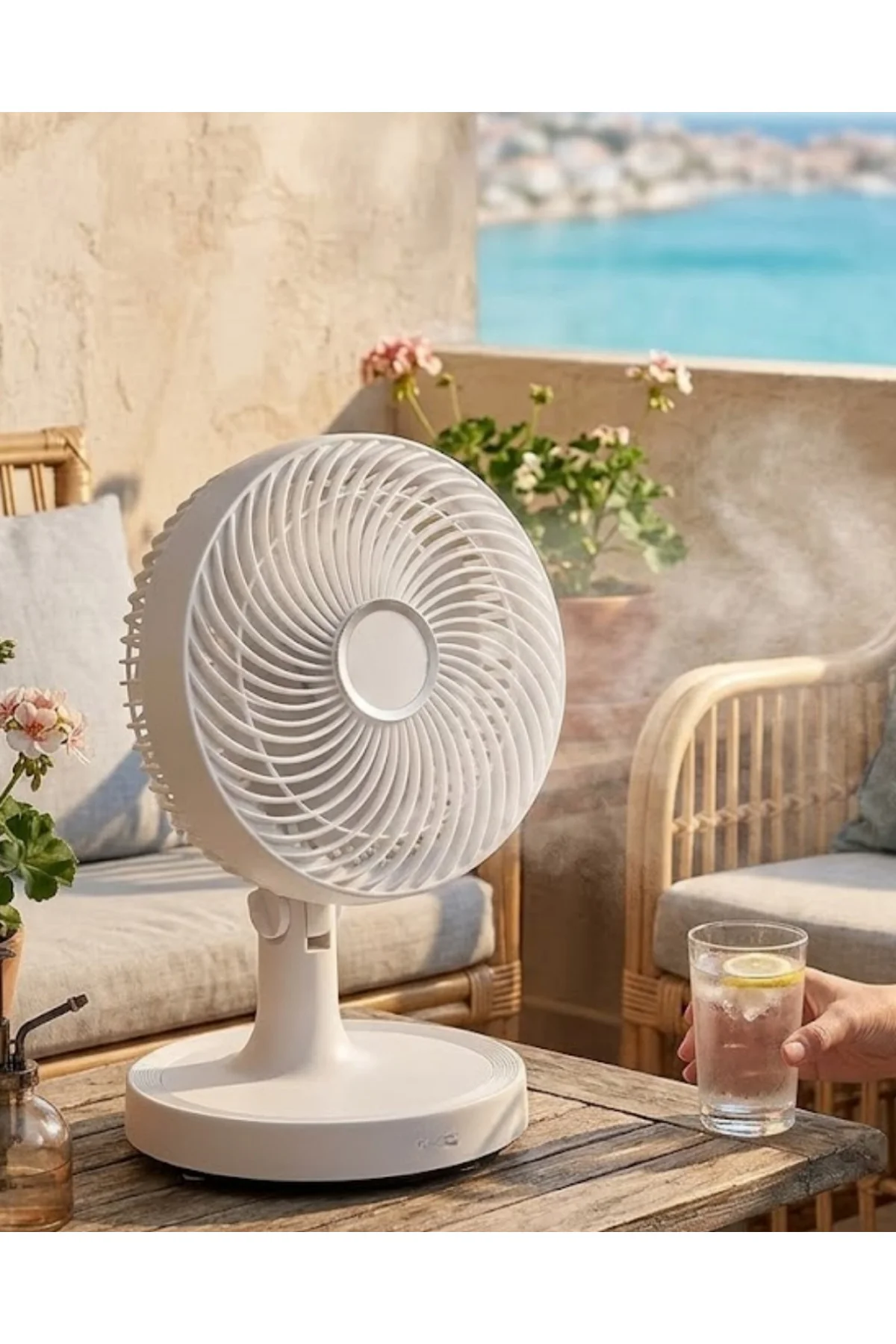 2200 RPM Mini Masaüstü Vantilatör Sessiz ve Güçlü Hava Akışlı Fan