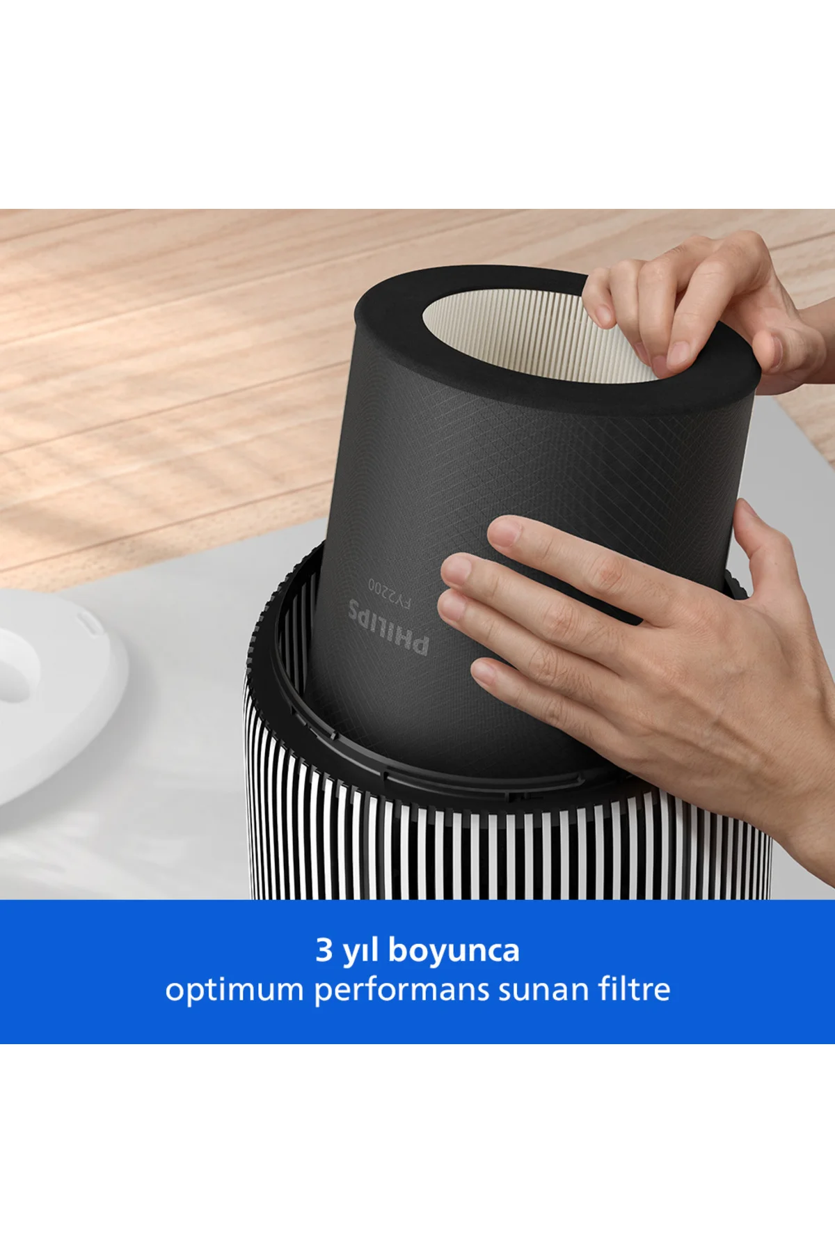 2200 Serisi Hava Temizleyici, HEPA NanoProtect, Ultra sessiz, Uzun ömürlü filtre (AC2220/10)
