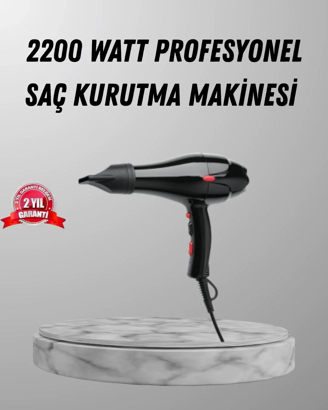 2200W Fön Makinesi – Profesyonel AC Motor, Soğuk ve Sıcak Üfleme Fiyatı, Yorumları ve Özellikleri