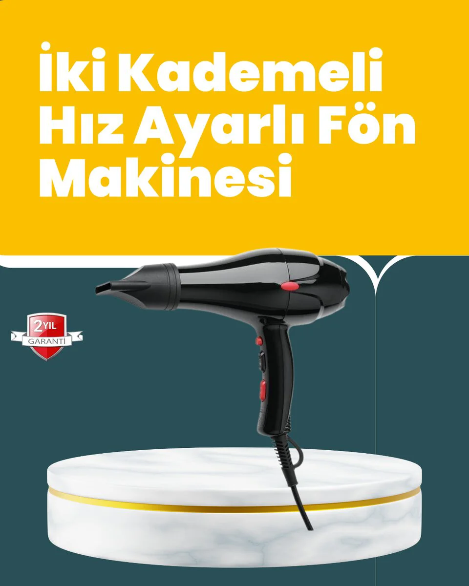 2200W Güçlü Fön Makinesi - Hızlı Kurutma ve Şekillendirme