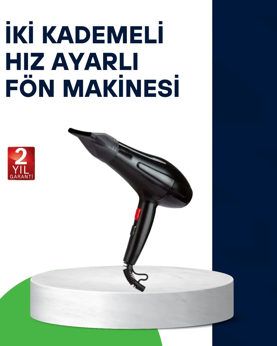 2200W Saç Kurutma Makinesi - Profesyonel Fön ve Hızlı Kurutma İçin Gelişmiş Tasarım