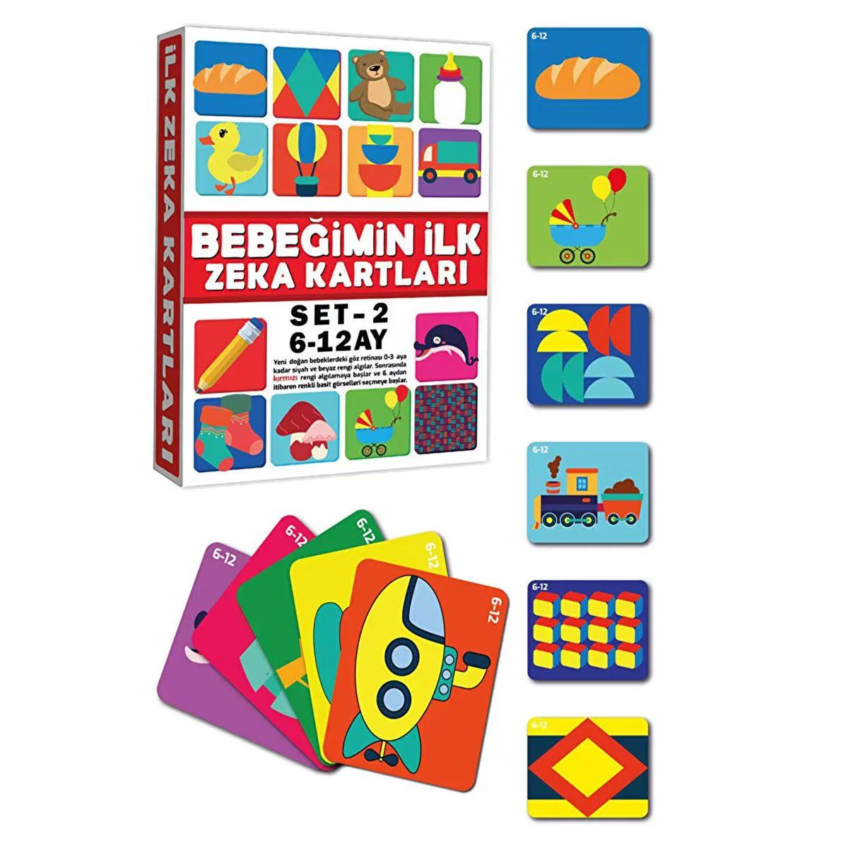2205 EĞİTİCİ KARTLAR 6-12 AY ZEKA KARTLARI