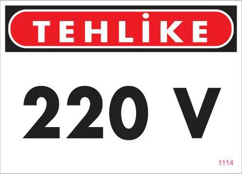 220V Teklike Uyarı Levhası 25x35 – PVC İş Güvenliği Levhası Fiyatı, Yorumları ve Özellikleri