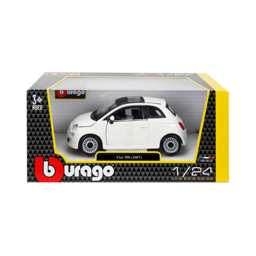 22106 Burago 1:24 Fiat 500 2007 Model Araba 22106 Burago 1:24 Fiat 500 2007 Model Araba