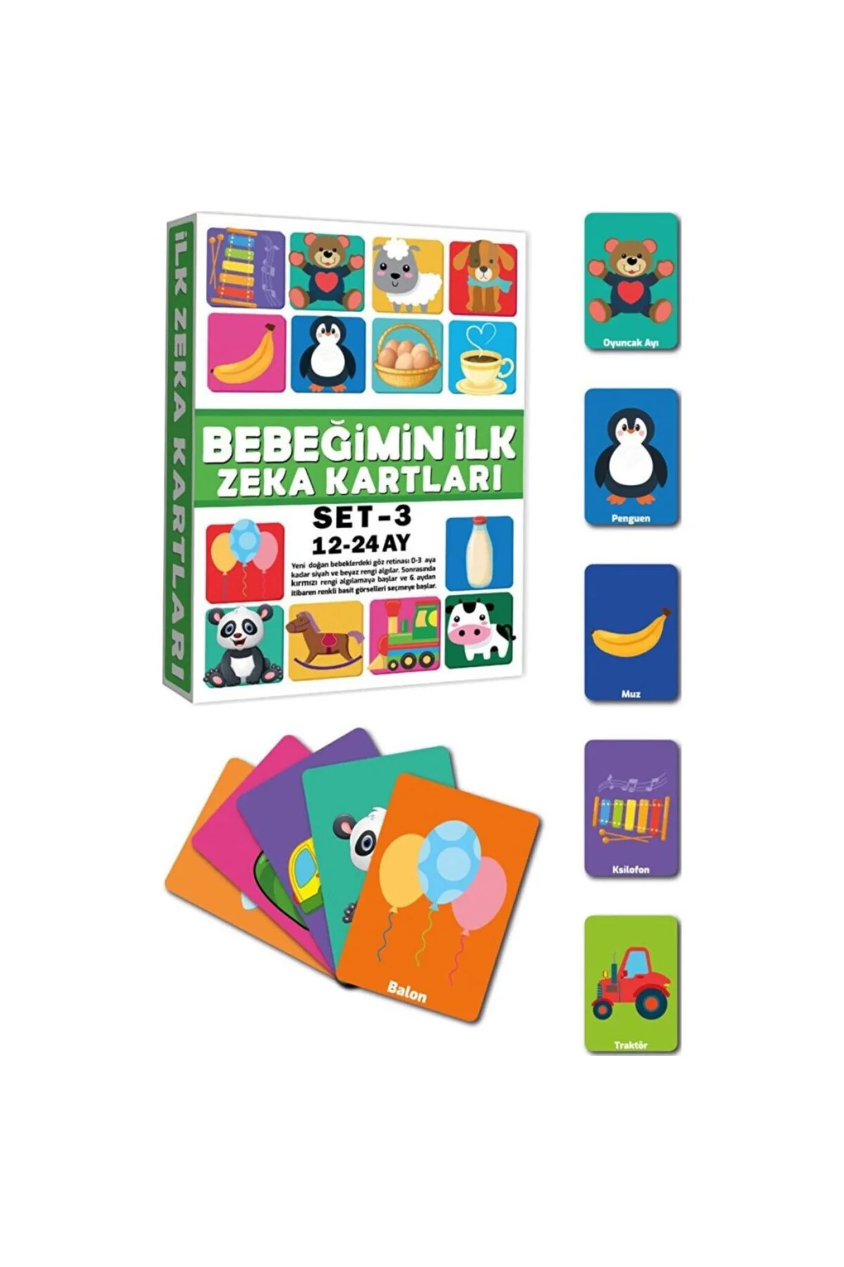 2212 Eğitici Kartlar 12-24 Ay Zeka Kartları -Dıytoys