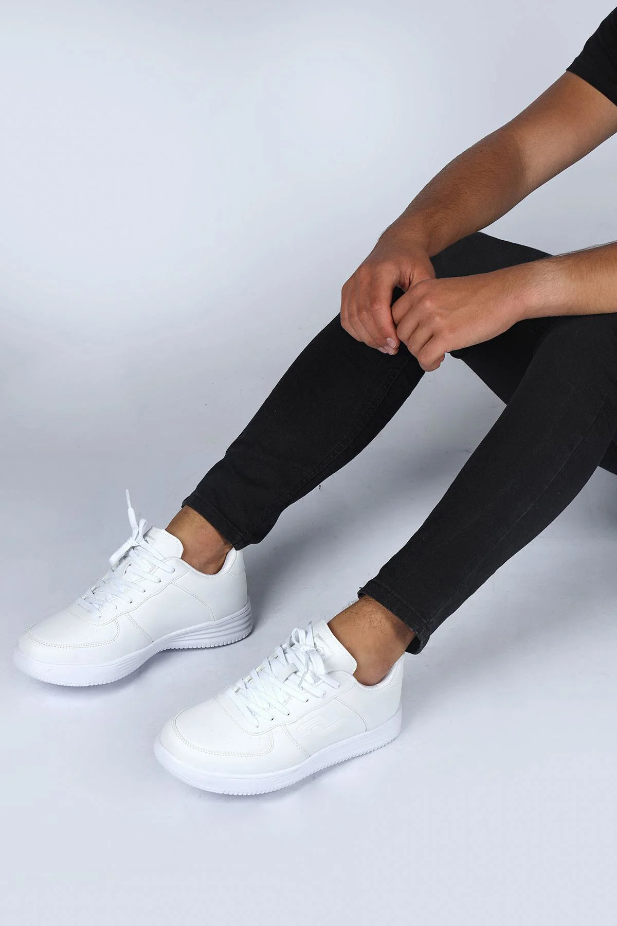 22233 Beyaz Erkek Kadın Unisex Sneaker Günlük Spor Ayakkabı