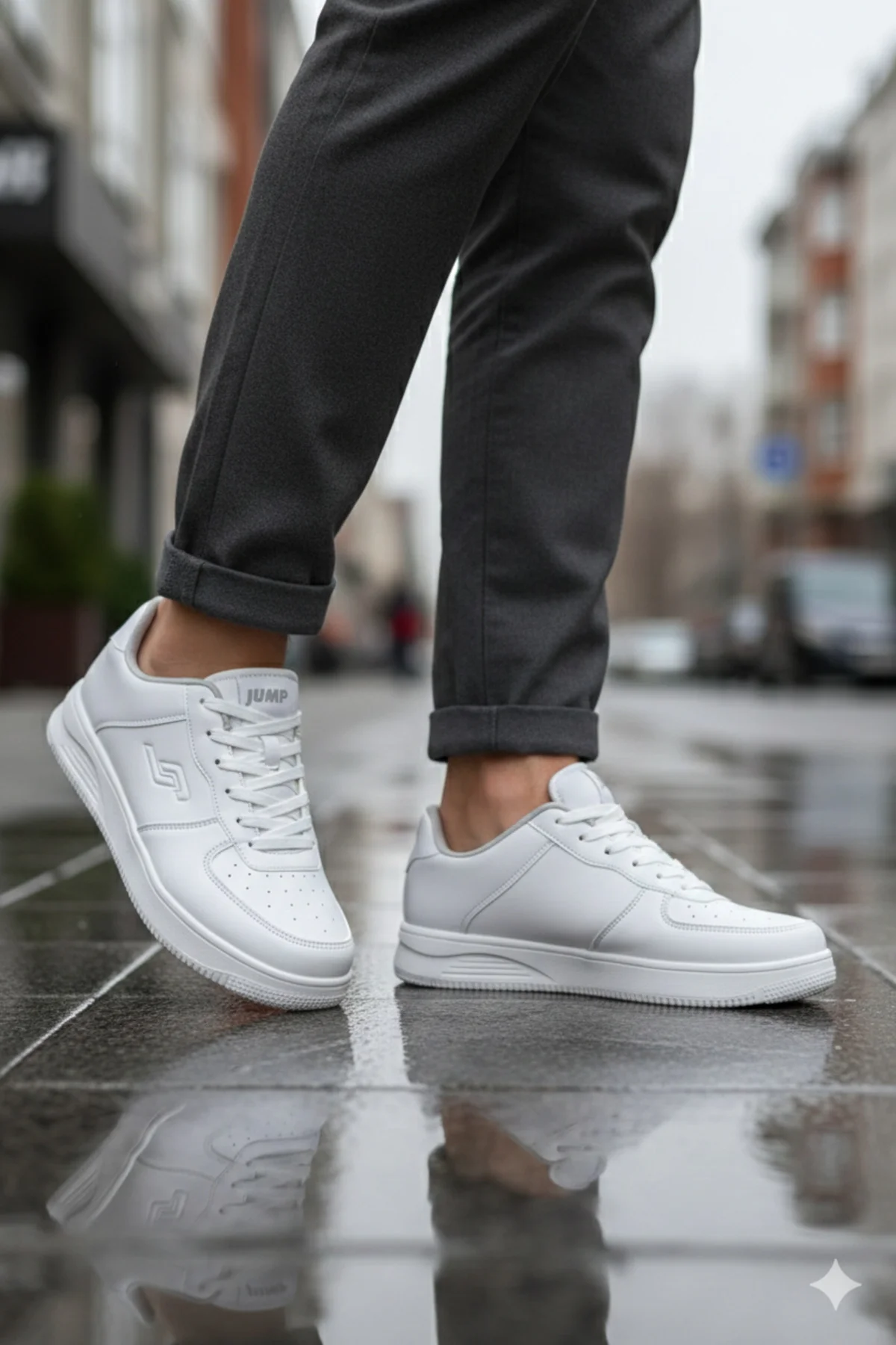 22233 Beyaz Erkek Kadın Unisex Sneaker Günlük Spor Ayakkabı