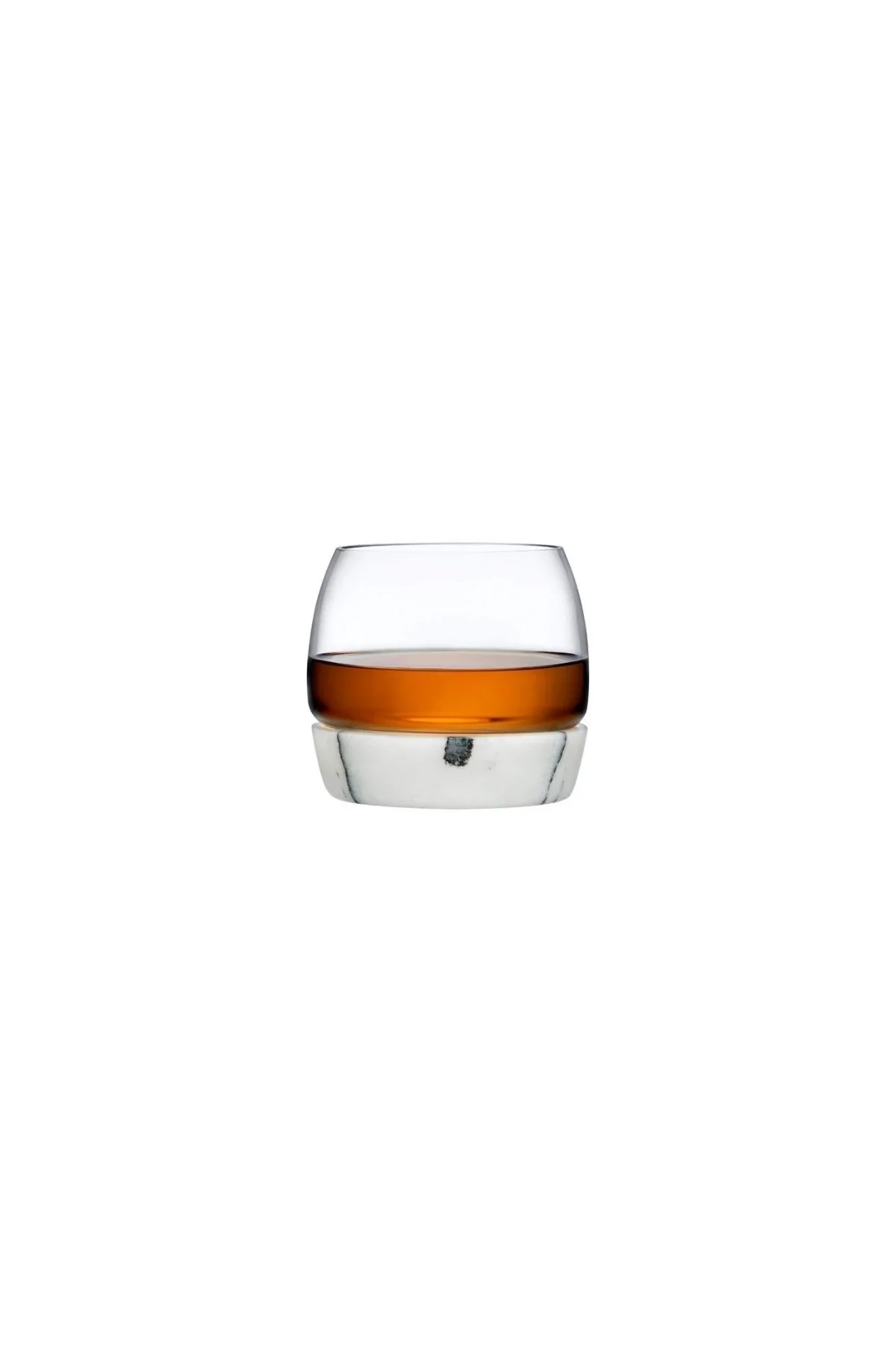 22334 Chill Mermer Altlıklı Kristal Bardak-300cc, Zarif ve Hediyelik - 1 Adet