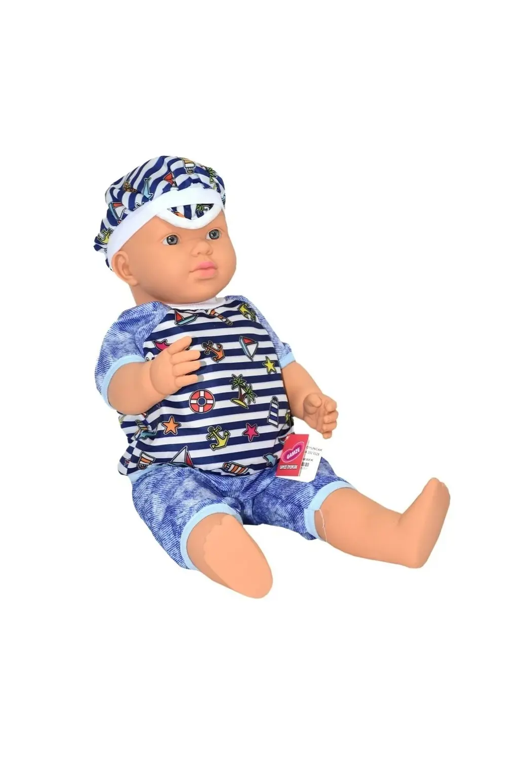 2251 Gamze, Konuşan Aliş Erkek Kel Bebek 55 cm Kız Cocuk Erkek Co