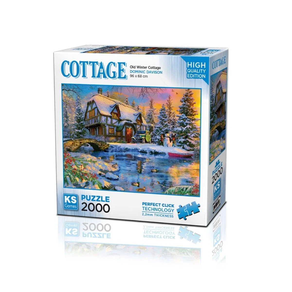 22526 Old ter Cottage 2000 Parça Puzzle -KS Puzzle