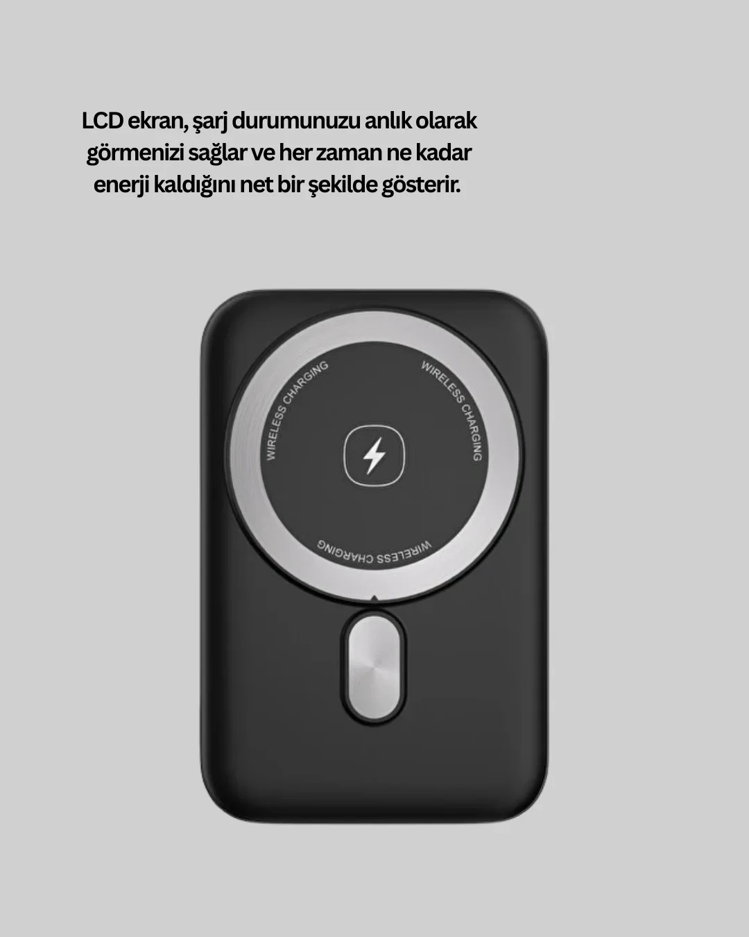 22.5W Hızlı Şarj Destekli Manyetik Powerbank Kompakt Tasarım Yeni Nesil