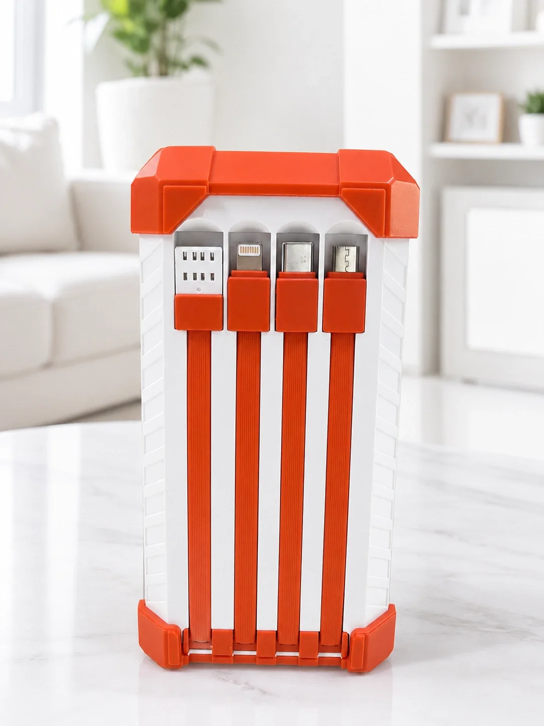 22.5W Hızlı Şarj Destekli 60000 mAh Powerbank 4 Dahili Kablolu Çoklu USB Type-C Çıkışlı Güç Bankası Fiyatı, Yorumları ve Özellikleri