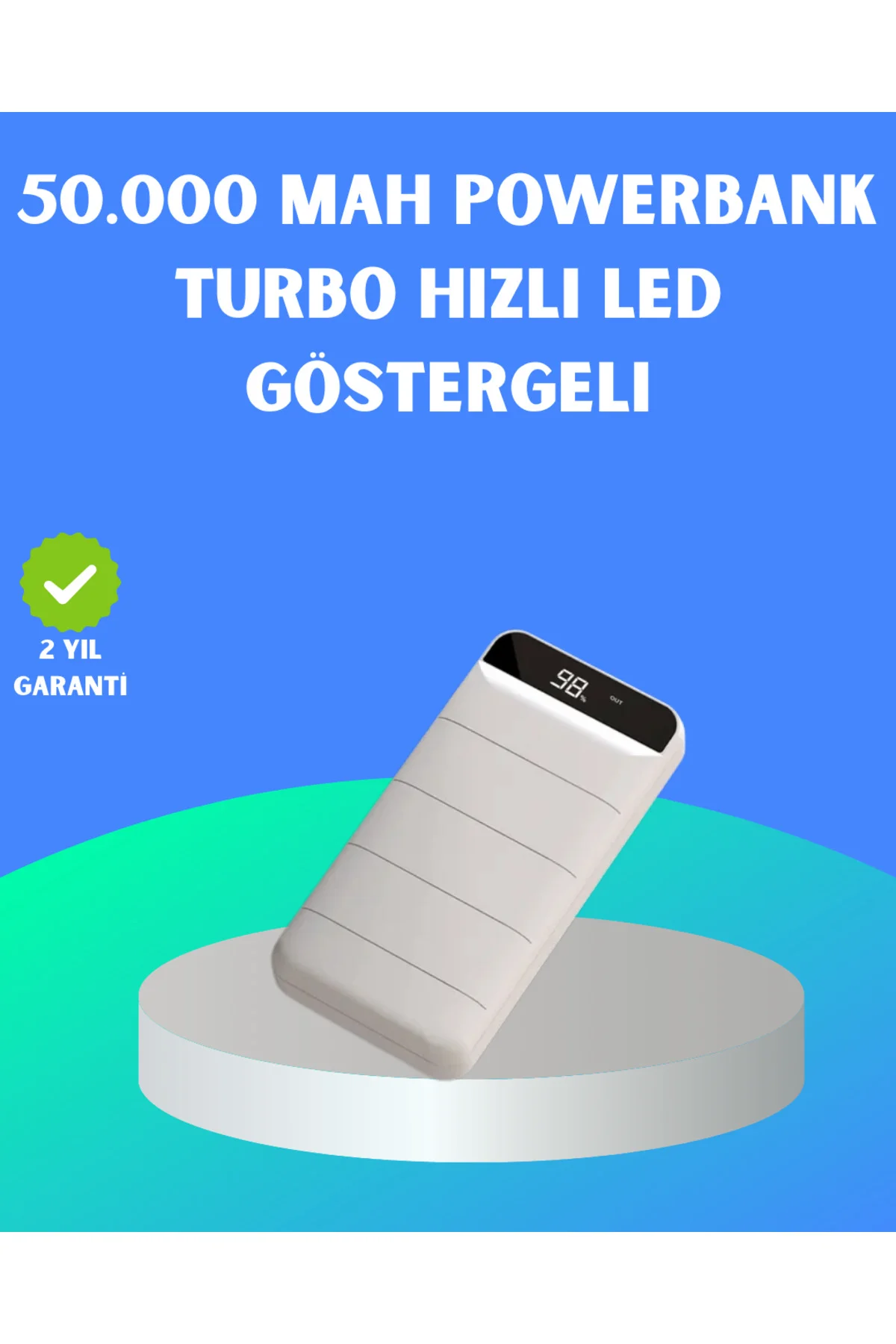 22.5W PD Destekli Taşınabilir Şarj Cihazı Çoklu Çıkışlı Model Pow