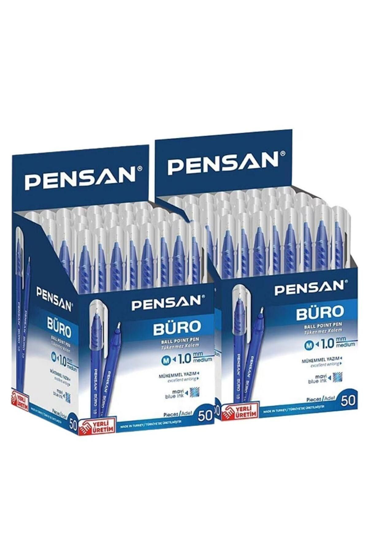 2270 Büro Tükenmez Kalem 1.0 Mm Mavi 100 Adet
