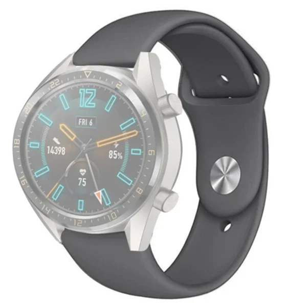 22MM Silikon Kayış Kordon Gear S3 Watch 4 -GT2 GT2E 46MM KayışKordon Watch Active 2 22MM-1852