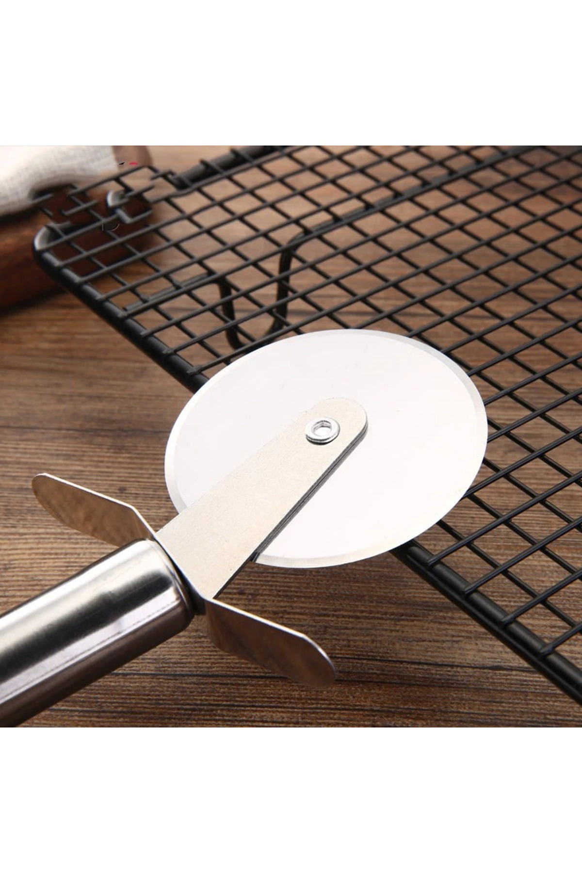 23 Cm Metal Büyük Boy Hamur Ruleti Hamur Kesme Şekillendirme Apar