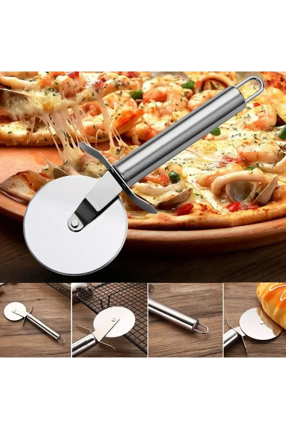 23 Cm Metal Büyük Boy Hamur Ruleti Hamur Kesme Şekillendirme Apar