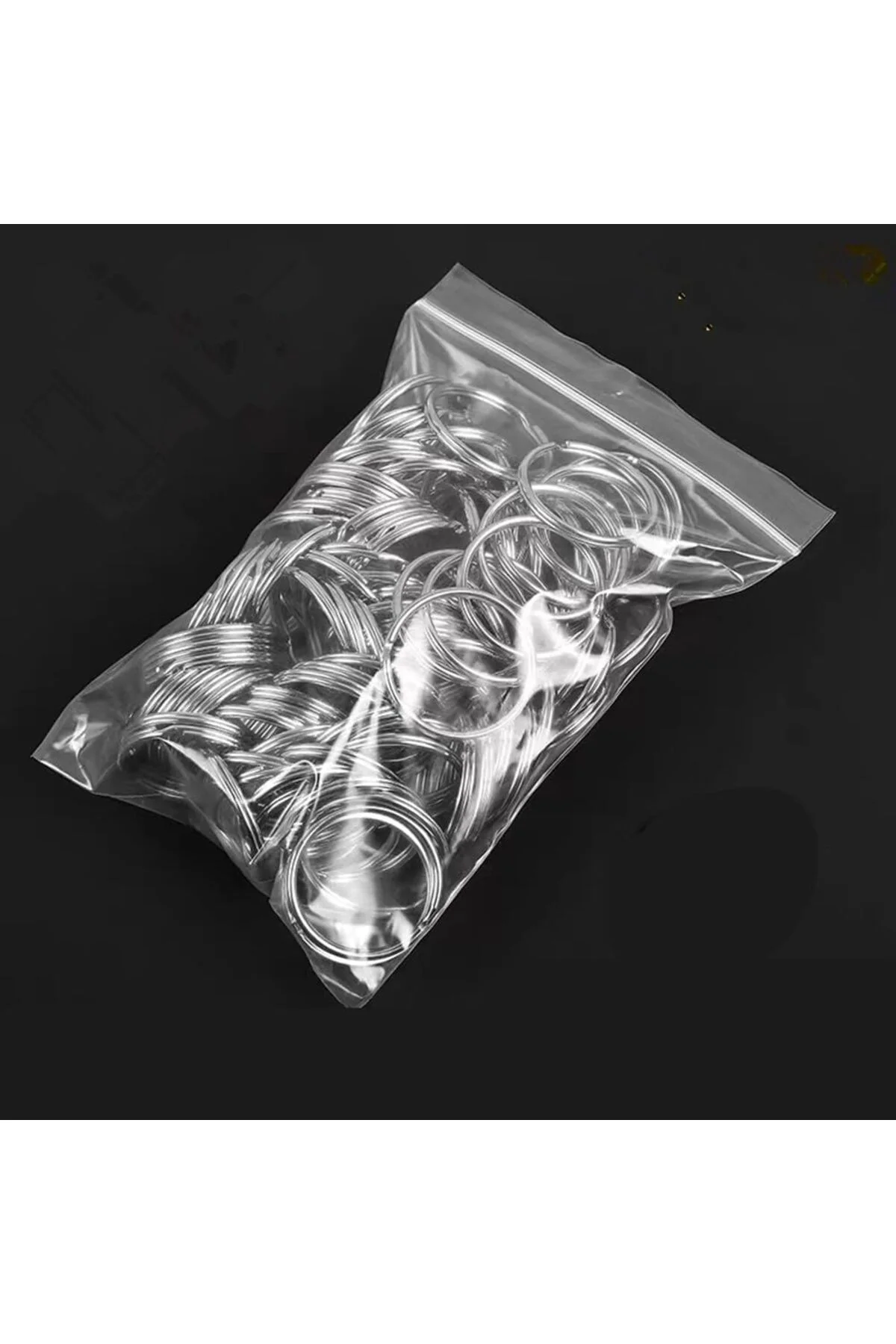 23 Mm Ezme Anahtarlık Halkası Nikel 100 Adet (28mm Dış Çap)
