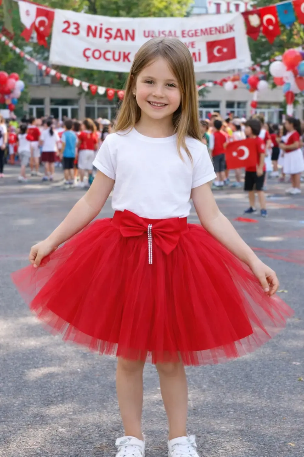 23 nisan - 19 mayıs - 29 ekim gösteri kıyafeti tütü etek