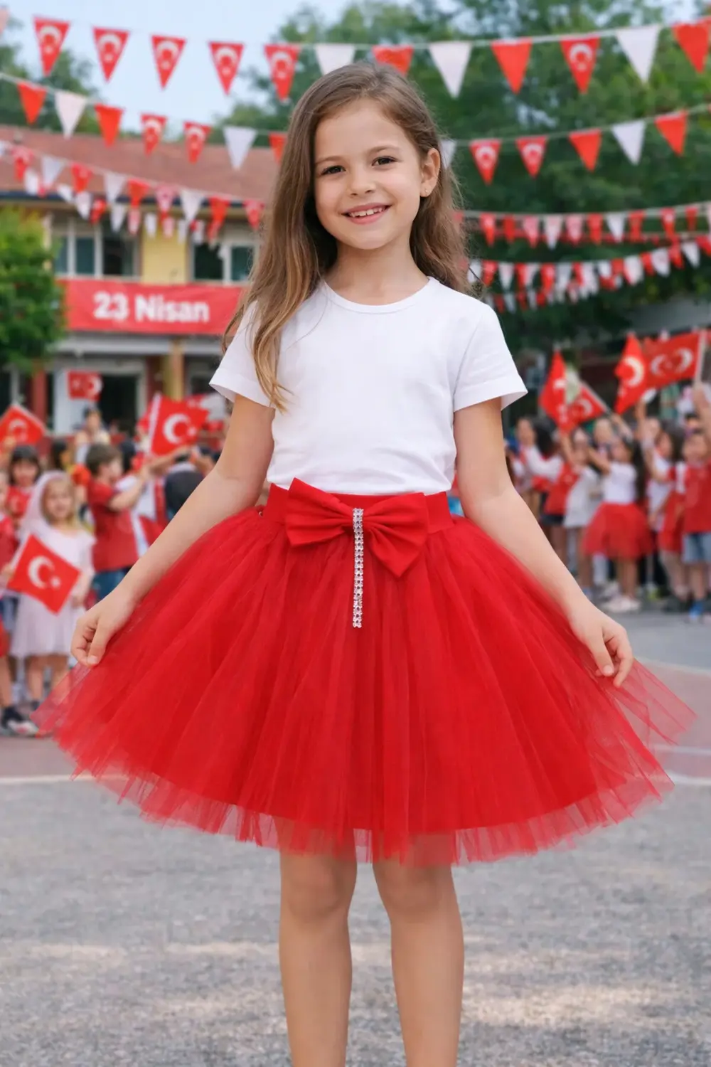 23 nisan - 19 mayıs - 29 ekim gösteri kıyafeti tütü etek