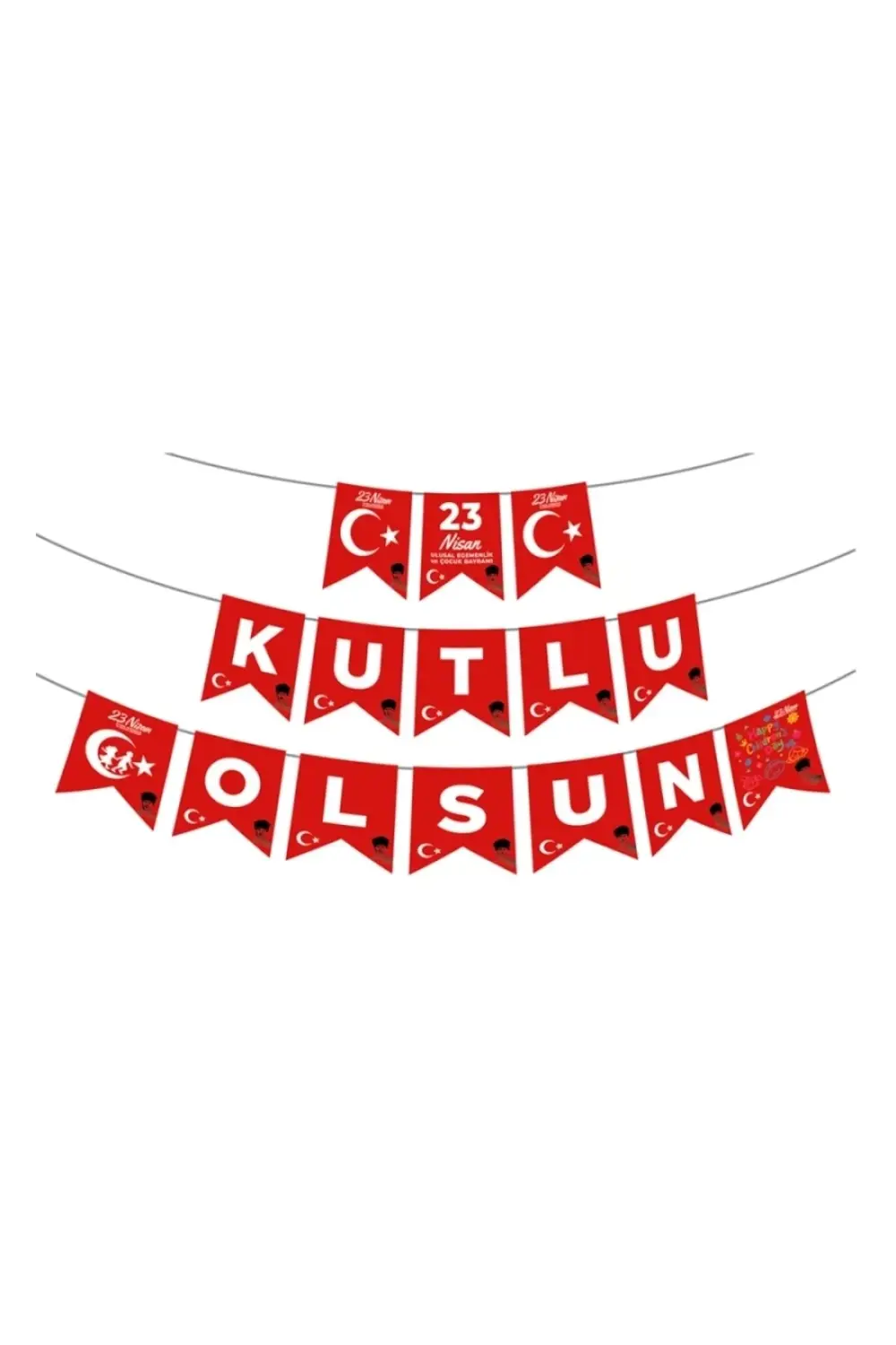 23 Nisan Kutlu Olsun Harf Afiş