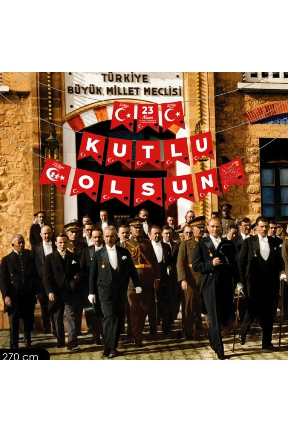 23 Nisan Kutlu Olsun Harf Afiş