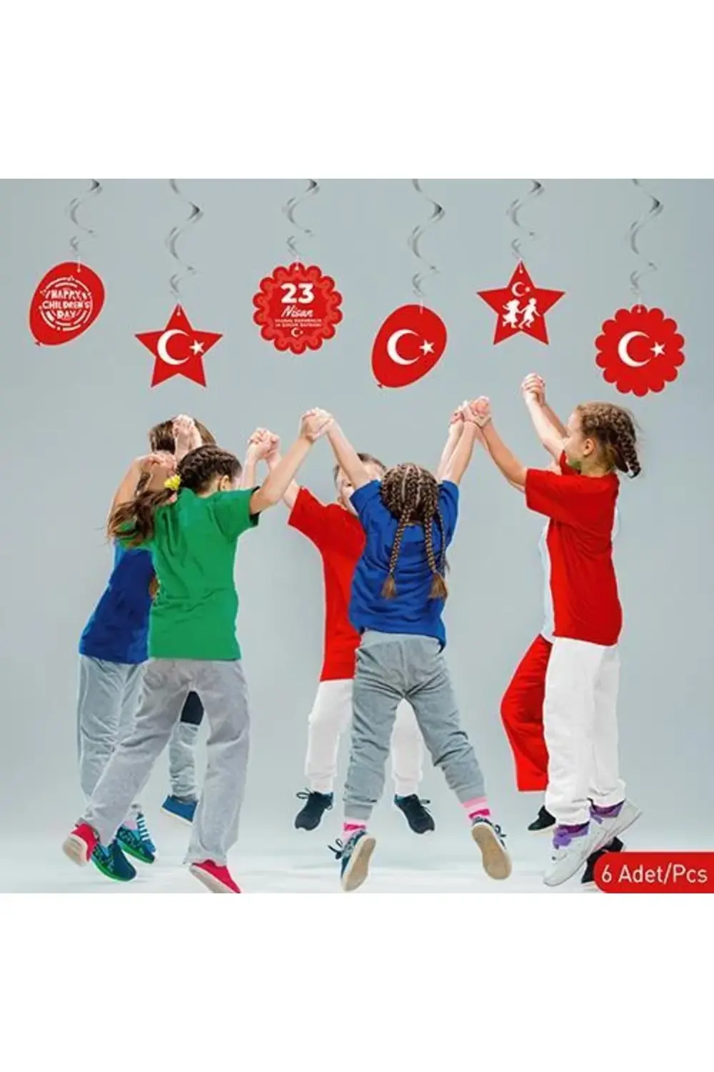 23 Nisan Sarkıt Süs 6'lı 23 Nisan Sarkıt Süs 6'lı