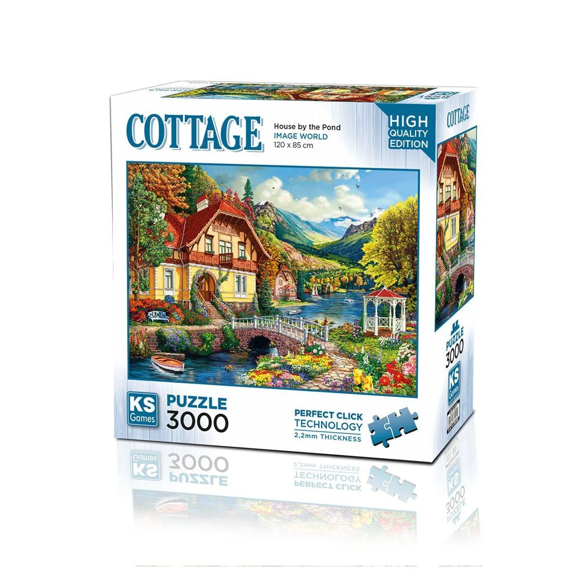 23015 House By The Pond 3000 Parça Puzzle -KS Puzzle Fiyatı, Yorumları ve Özellikleri