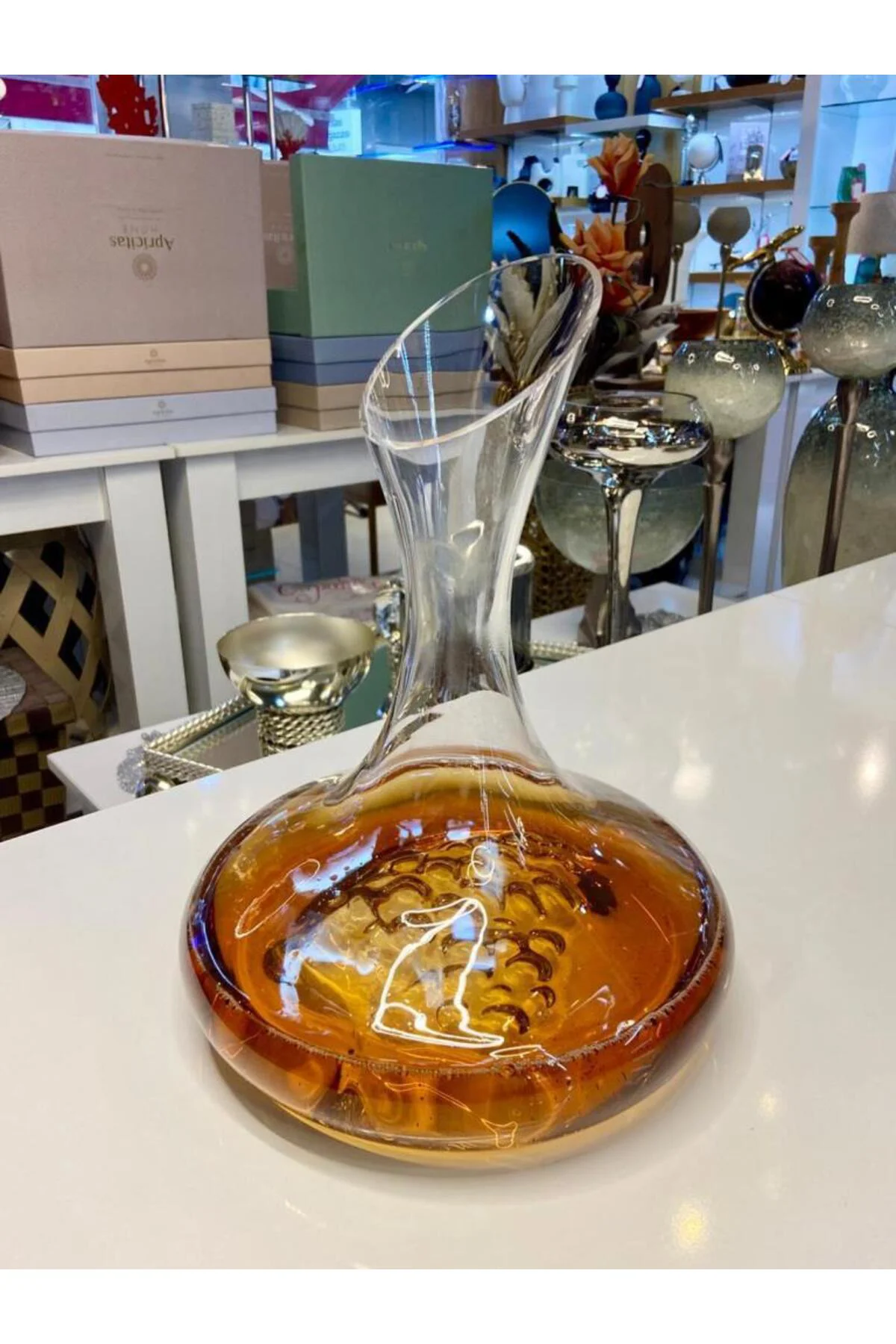 23105 Vino Üzüm Motifli Karaf 2000cc