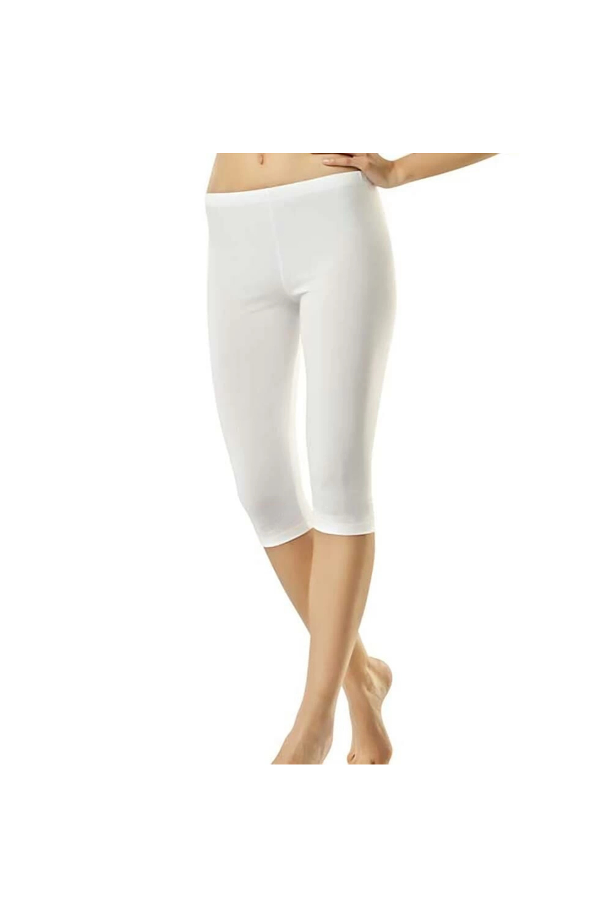 Namaldı 232 Kadın Likralı Pamuklu Kapri Tayt