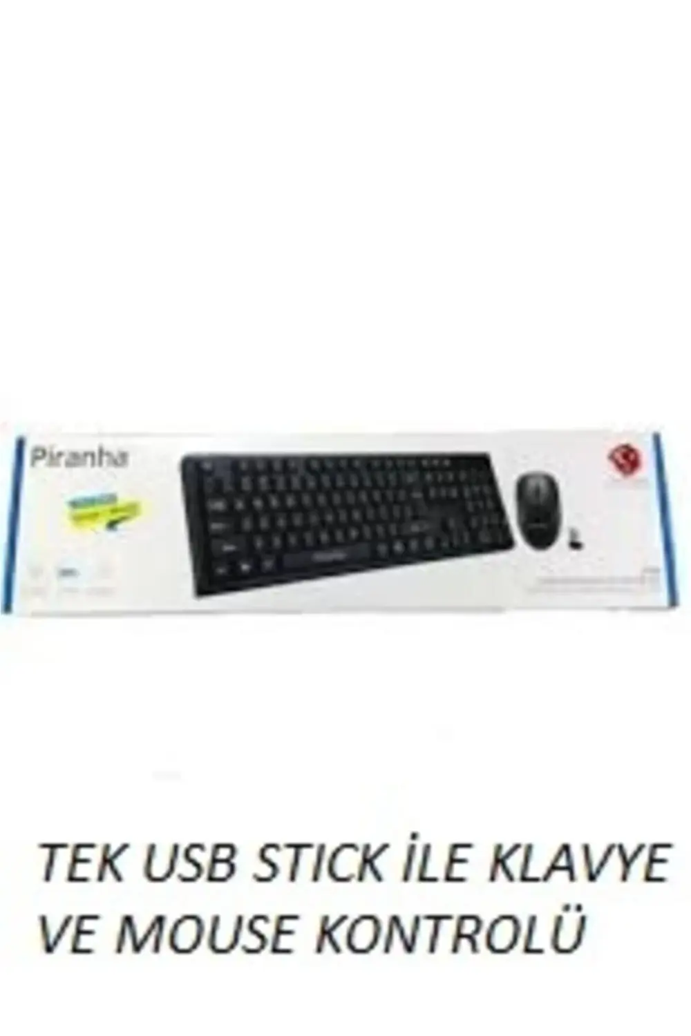 2335 Kablosuz Klavye Mouse Set Tek Usb Stick Ile Çalışır