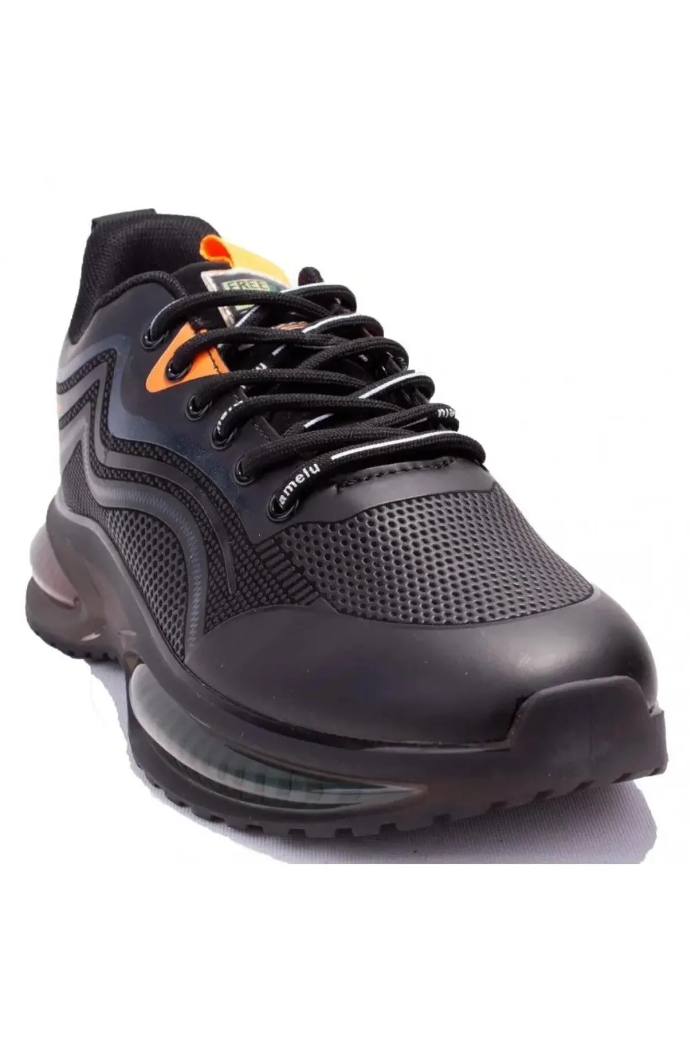 23KM CRAZY Memory Taban Erkek Spor Ayakkabı Siyah Turuncu