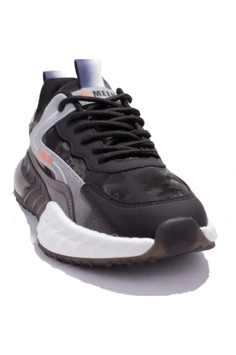 23KM LONG Memory Taban Erkek Spor Ayakkabı Siyah Beyaz