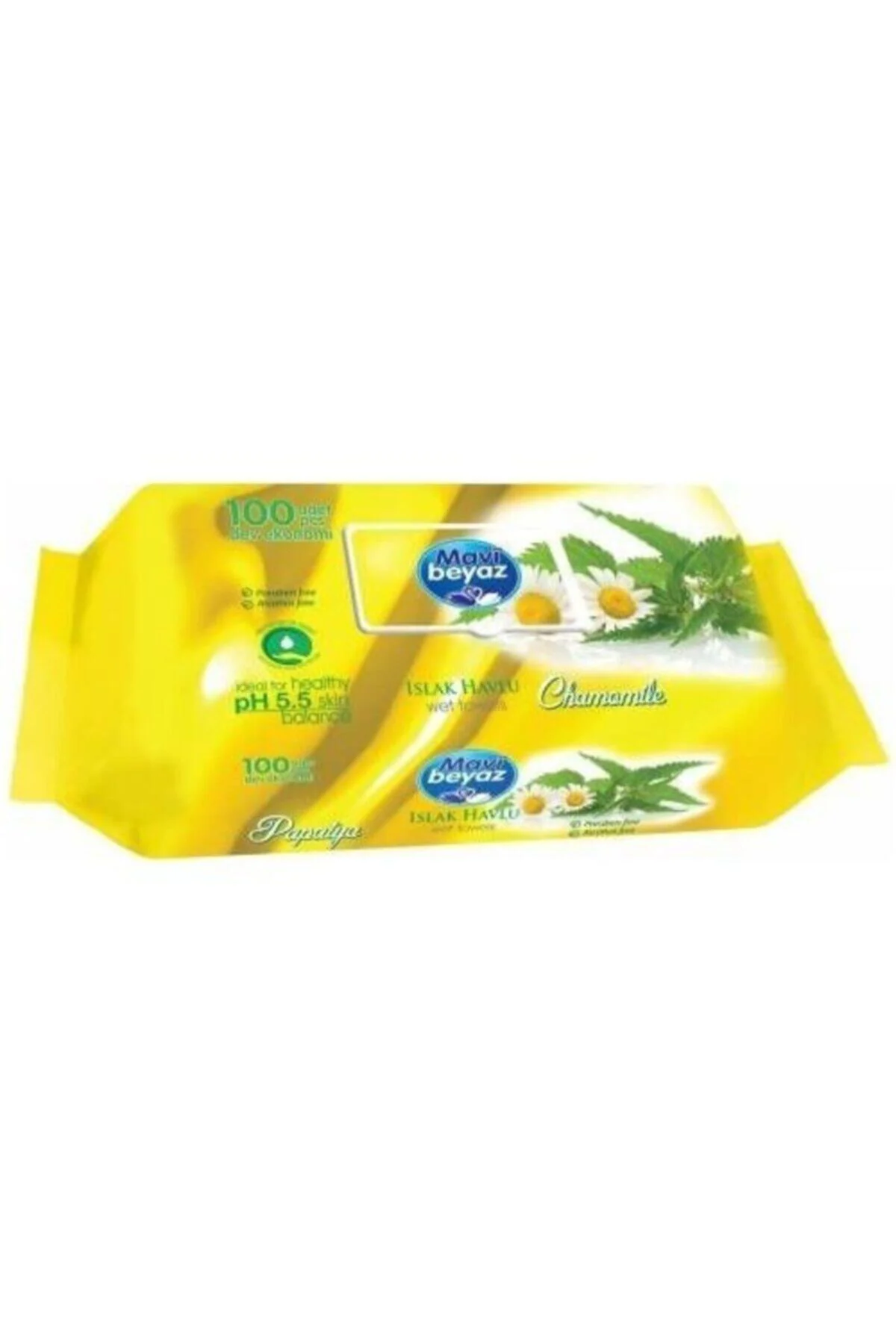 24 Ad Islak Mendil & Havlu Papatya Plastik Kapak 100 Yap