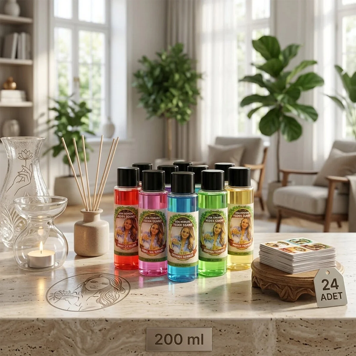 24 Adet 200ML Mix Oda Kokusu Yedek Esans Fiyatı, Yorumları ve Özellikleri