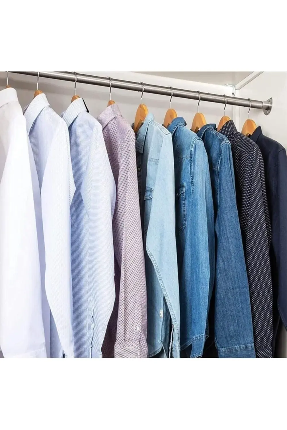 24 Adet Kahverengi Renk Ahşap 1. Kalite Elbise Askısı Tüm Kıyafet